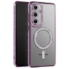 Samsung Galaxy A57 5G Joke Simli Magneticsafe Kılıf - Derin Mor