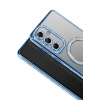 Samsung Galaxy A57 5G Joke Simli Magneticsafe Kılıf - Mavi