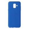 Samsung Galaxy A6 2018 Kılıf First Silikon - Mavi