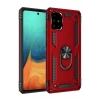 Samsung Galaxy A71 Kılıf Sofya Yüzüklü Silikon Kapak - Kırmızı