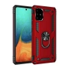 Samsung Galaxy A71 Kılıf Sofya Yüzüklü Silikon Kapak - Kırmızı