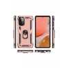 Samsung Galaxy A72 Kılıf Sofya Yüzüklü Silikon Kapak - Rose