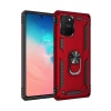 Samsung Galaxy A91 / S10 Lite Kılıf Sofya Yüzüklü Silikon Kapak - Kırmızı