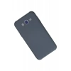 Samsung Galaxy J7 Kılıf Nano içi Kadife Silikon - Gri
