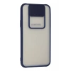 Samsung Galaxy J7 Kılıf Palm Buzlu Kamera Sürgülü Silikon - Lacivert