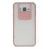 Samsung Galaxy J7 Kılıf Palm Buzlu Kamera Sürgülü Silikon - Pembe