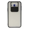 Samsung Galaxy J7 Kılıf Palm Buzlu Kamera Sürgülü Silikon - Siyah