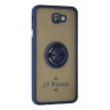 Samsung Galaxy J7 Prime Kılıf Montreal Yüzüklü Silikon Kapak - Lacivert
