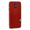 Samsung Galaxy J7 Pro / J730 Kılıf Loop Deri Silikon - Kırmızı