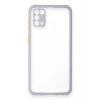 Samsung Galaxy M31 Kılıf Miami Şeffaf Silikon - Lila