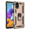 Samsung Galaxy M31S Kılıf Sofya Yüzüklü Silikon Kapak - Gold