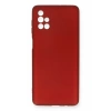 Samsung Galaxy M51 Kılıf First Silikon - Bordo