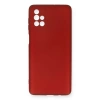 Samsung Galaxy M51 Kılıf First Silikon - Bordo