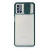 Samsung Galaxy M51 Kılıf Palm Buzlu Kamera Sürgülü Silikon - Yeşil