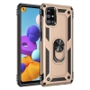 Samsung Galaxy M51 Kılıf Sofya Yüzüklü Silikon Kapak - Gold