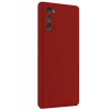 Samsung Galaxy Note 20 Kılıf First Silikon - Bordo