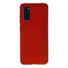 Samsung Galaxy S20 Kılıf Nano içi Kadife Silikon - Kırmızı