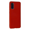 Samsung Galaxy S20 Kılıf Nano içi Kadife Silikon - Kırmızı