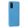 Samsung Galaxy S20 Plus Kılıf Nano içi Kadife Silikon - Mavi