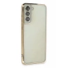 Samsung Galaxy S21 FE Kılıf Lensli Silikon - Gold