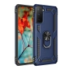Samsung Galaxy S21 Kılıf Sofya Yüzüklü Silikon Kapak - Lacivert