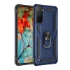 Samsung Galaxy S21 Kılıf Sofya Yüzüklü Silikon Kapak - Lacivert