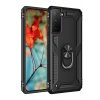 Samsung Galaxy S21 Kılıf Sofya Yüzüklü Silikon Kapak - Siyah