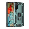 Samsung Galaxy S21 Kılıf Sofya Yüzüklü Silikon Kapak - Yeşil