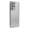Samsung Galaxy S21 Ultra Kılıf Lensli Silikon - Gümüş