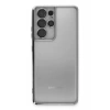Samsung Galaxy S21 Ultra Kılıf Lensli Silikon - Gümüş