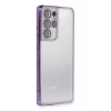 Samsung Galaxy S21 Ultra Kılıf Lensli Silikon - Mor