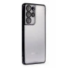 Samsung Galaxy S21 Ultra Kılıf Lensli Silikon - Siyah