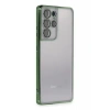 Samsung Galaxy S21 Ultra Kılıf Lensli Silikon - Yeşil