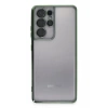 Samsung Galaxy S21 Ultra Kılıf Lensli Silikon - Yeşil