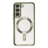 Samsung Galaxy S22 Kılıf Kross Magneticsafe Kapak - Koyu Yeşil