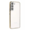 Samsung Galaxy S22 Kılıf Lensli Silikon - Gold