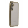 Samsung Galaxy S23 FE Kılıf Lensli Silikon - Gold