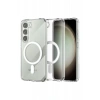 Samsung Galaxy S23 Kılıf Magneticsafe Şeffaf Silikon - Şeffaf