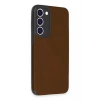 Samsung Galaxy S23 Plus Kılıf Loop Deri Silikon - Kahverengi