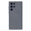 Samsung Galaxy S23 Ultra Kılıf Nano içi Kadife Silikon - Gri