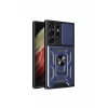 Samsung Galaxy S23 Ultra Kılıf Pars Lens Yüzüklü Silikon - Lacivert
