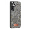 Samsung Galaxy S24 FE Bright Simli Kapak - Gold