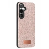 Samsung Galaxy S24 FE Bright Simli Kapak - Pembe