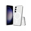 Samsung Galaxy S24 Kılıf Magneticsafe Şeffaf Silikon - Şeffaf