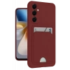 Samsung Galaxy S24 Plus Kelvin Kartvizitli Silikon - Bordo