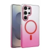 Samsung Galaxy S24 Ultra Glossy Magsafe Kapak - Pembe