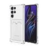 Samsung Galaxy S24 Ultra Kılıf Kart Şeffaf Silikon - Şeffaf