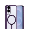Samsung Galaxy S25 Edge Kross Magneticsafe Kapak - Mor
