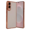 Samsung Galaxy S25 Edge Lensli Silikon - Çöl Titanyum