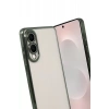 Samsung Galaxy S25 Edge Lensli Silikon - Yeşil